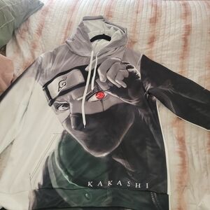 Mens Kakashi Graphic Hoodie Size Large NWOT